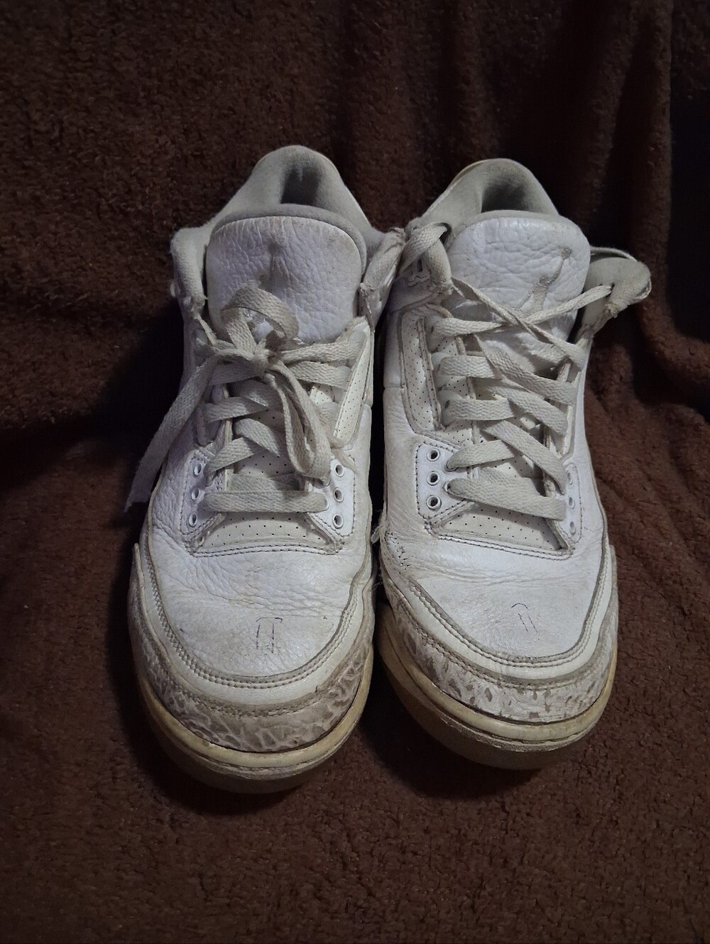 Jordan 3 Triple White Size 8 - Picture 2 of 4